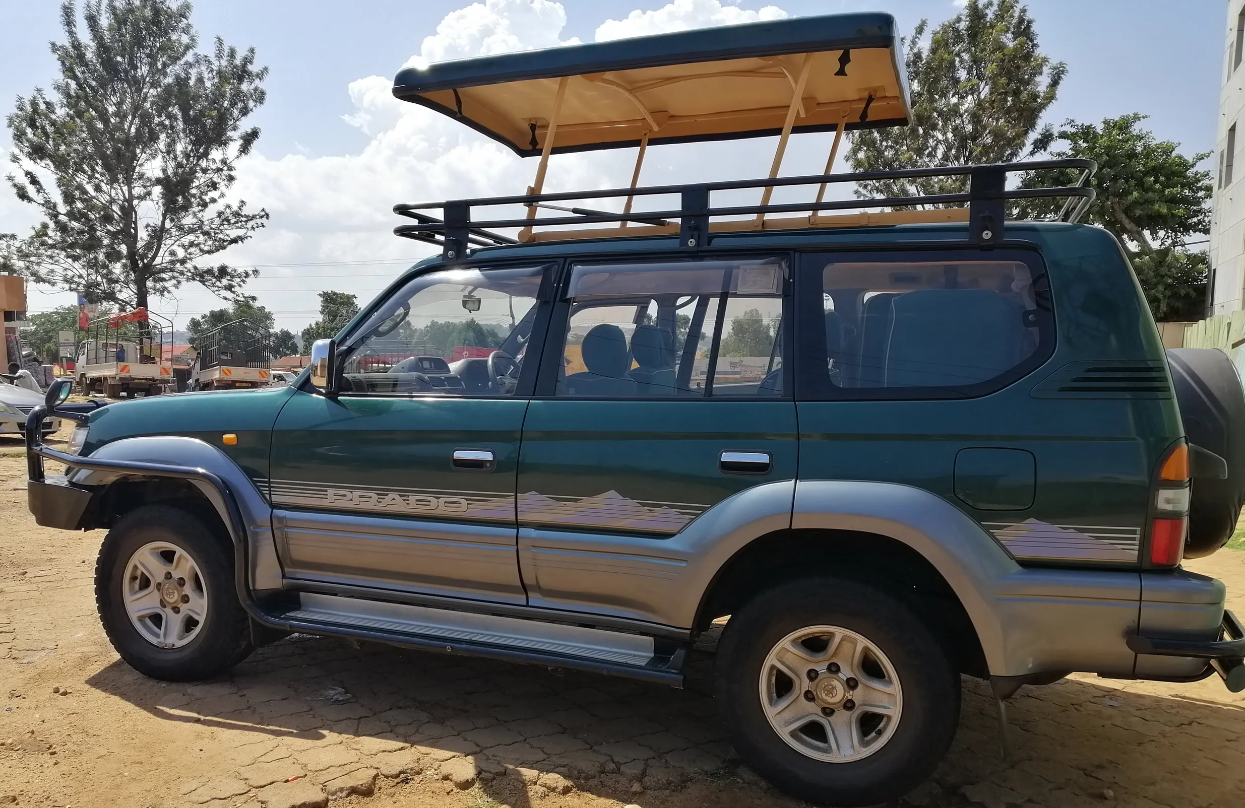 pop up land cruiser prado also available for hire